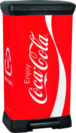 Curver odpadkový koš, vzor Coca-Cola, 50l