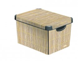 CURVER Úložný box Vzor bambus L