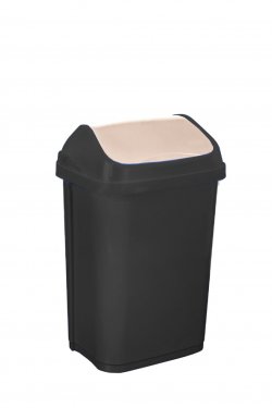 Keeeper Odpadkový koš s kyvným víkem swantje, tmavě šedý 10L