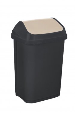 Keeeper Odpadkový koš s kyvným víkem swantje, tmavě šedý 25L