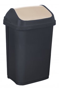 Keeeper Odpadkový koš s kyvným víkem swantje, tmavě šedý 50L