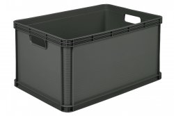 Keeeper Skladovací stohovatelný box robert, tmavě šedý 64L