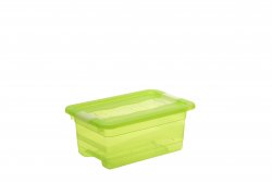 Keeeper Transparetní úložný box cornelia, zelený 4L