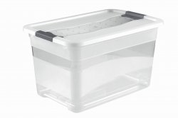 Keeeper Transparetní úložný box cornelia, bílý 52L