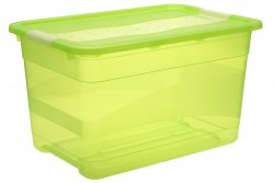 Keeeper Transparetní úložný box cornelia, zelený 52L
