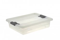 Keeeper Transparetní úložný box cornelia, bílý 7L