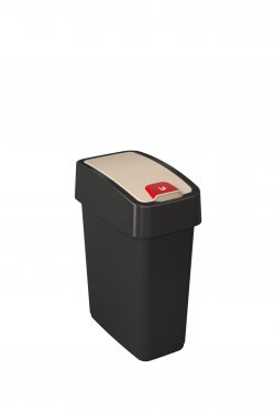 Keeeper Odpadkový koš s výklopným víkem magne, tmavě šedá 10L