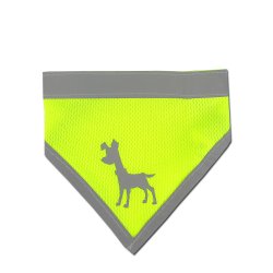 Alcott Reflexní šátek pro psy žlutý velikost S