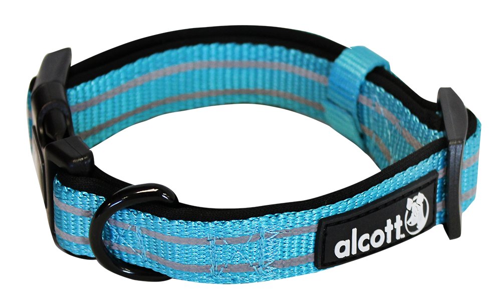 Alcott reflexní obojek pro psy, Adventure, modrý, 