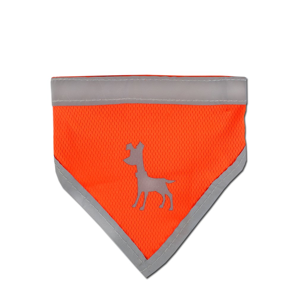 Alcott reflexní šátek pro psy, oranžový, velikost 