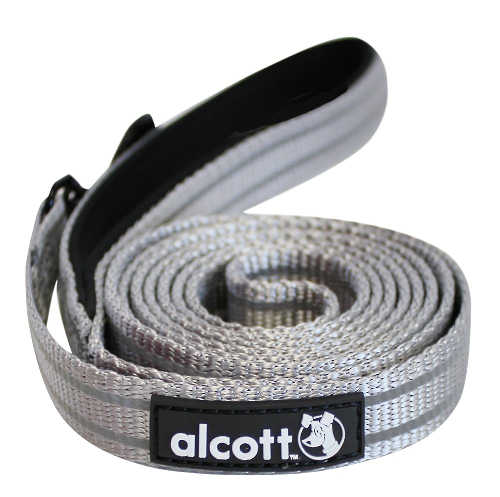 Alcott reflexní vodítko pro psy, šedé, velikost M