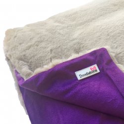 Doodlebone luxusní měkká deka, fialová