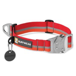 Ruffwear obojek pro psy, Top Rope Dog Collar, červený, velikost L
