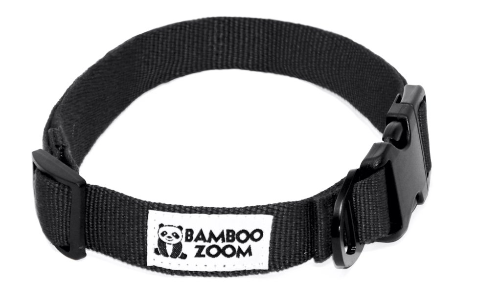 Bamboo Zoom Obojek pro psy černý M