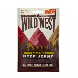 Wild West Beef Jerky Jalapeño 400g - display