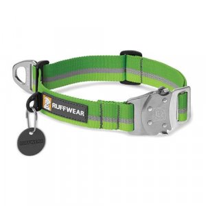 Ruffwear obojek pro psy, Top Rope Dog Collar, zelený, velikost S