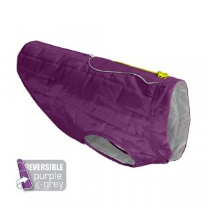 Kurgo® Loft Nepromokavá bunda pro psy Deep Violet/Grey S