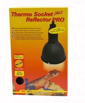 Lucky Reptile Thermo Socket plus Reflector "Plug and Play" Malý s konektorem, V.20 x ?14 cm