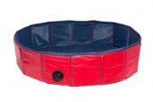 Karlie Skládací bazén pro psy modro/červený 160x30cm